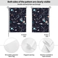 thumbnail image 2 of Wukai Galaxy2 Garden Flags Double Sided Welcome Garden Yard House Flags Outside Outdoor House (Only Flag), 2 of 8