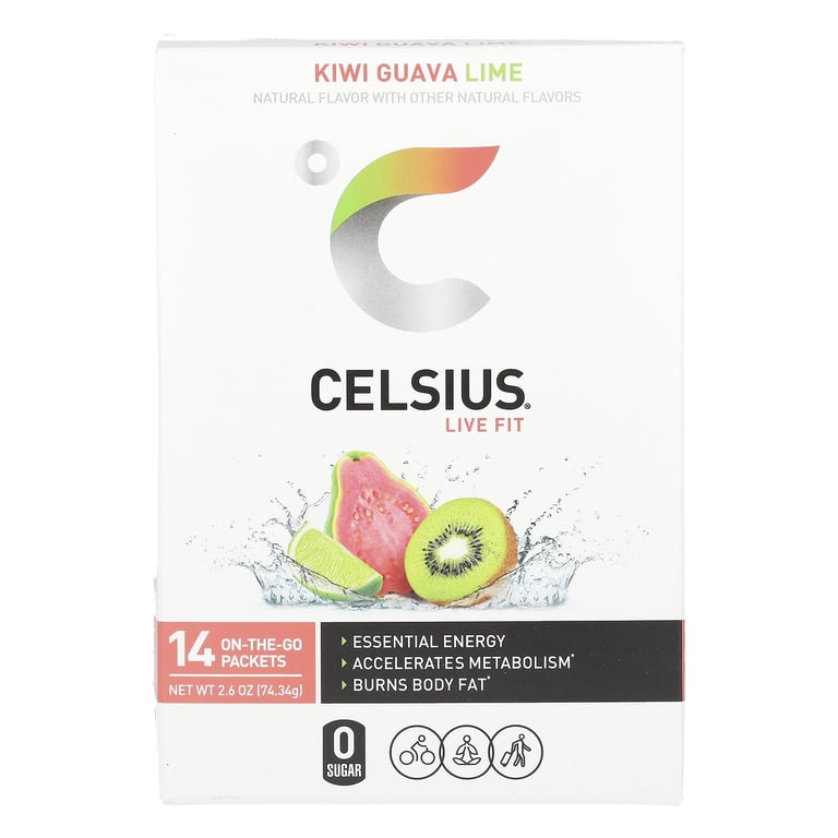 CELSIUS On The Go Energy Mix, Kiwi Guava Lime, 14 Pack photo 4