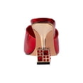 thumbnail image 4 of Ninety Union Lady Couture Casino Jeweled Metallic Square Heel Slide, Red, 11, 4 of 5