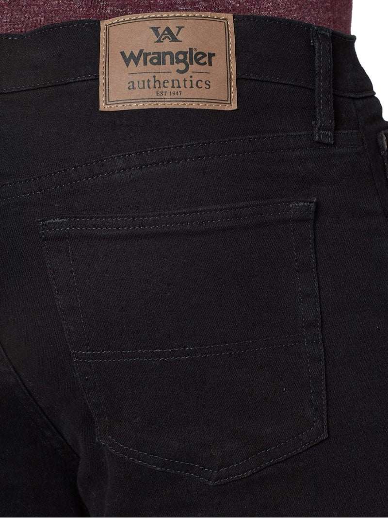 パンツ Wrangler black denim w44 big size!!! Wrangler Mens 44X32 Relaxed Fit Classic Stretch Jeans