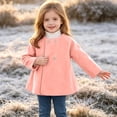 thumbnail image 6 of Besolor Toddler Kids Girls Fleece Coat Buttons Long Sleeve Tops Fall Winter Thicken Warm Overcoat Jackets(3-4 Years,Pink), 6 of 7