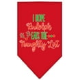 thumbnail image 6 of Christmas Pet and Dog Bandana Screen Printed, "Hope Rudolph Eats The Naughty List", 6 of 10