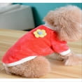 thumbnail image 3 of Moocorvic Dog Sweaters for Small Dogs Girl/Boy, Soft Warm Fleece Vest Button Easy to Wear On/Off Pet Clothes(Red,S), 3 of 8