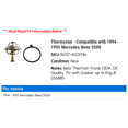 thumbnail image 2 of Thermostat - Compatible with 1994 - 1995 Mercedes-Benz S500, 2 of 2