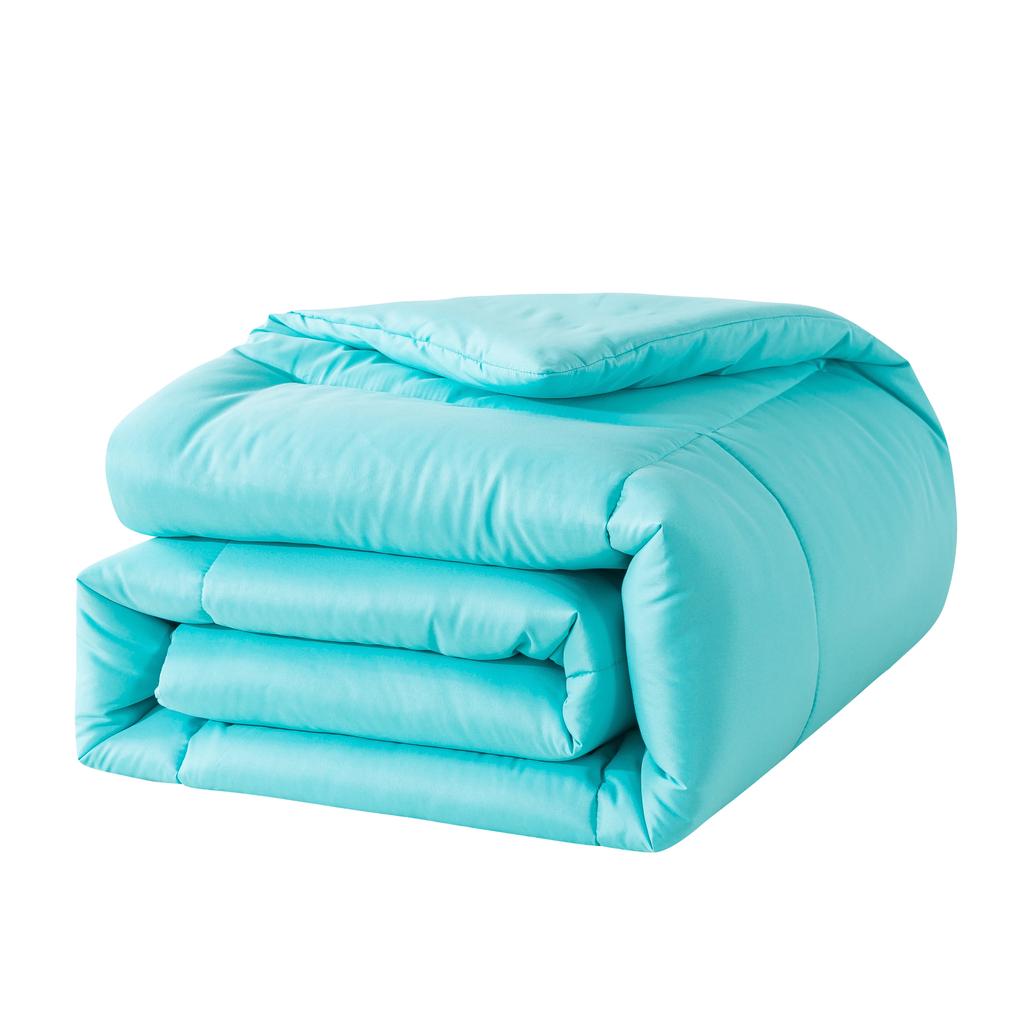 Mainstays Solid Teal Hypoallergenic Down Alternative Comforter, King