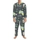 thumbnail image 3 of Fotbe Gamers Pijama de Hombre con Estampado de Manga Larga, Conjunto de 2 Piezas, Ropa de Dormir Suave y Cómoda con Bolsillos-Small, 3 of 7