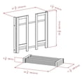 thumbnail image 6 of Winsome Clifford 4-Tiers Transitional Solid Wood Shoe Rack in Natural, 6 of 7
