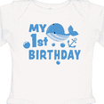 thumbnail image 4 of Inktastic Nautical My 1st Birthday with Blue Whale and Anchor Boys or Girls Long Sleeve Baby Bodysuit, 4 of 5
