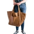 thumbnail image 6 of Leather Women Tote Bag, Oversized Shoulder Bag, Travel Bag, Shopping Bag Large Slouchy Bag, Women's Grocery Bag, Wedding Birthday Gift, 6 of 16