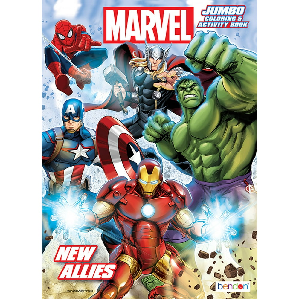 Bendon Publishing Avengers 96pg Jumbo Coloring Book - Walmart.com ...