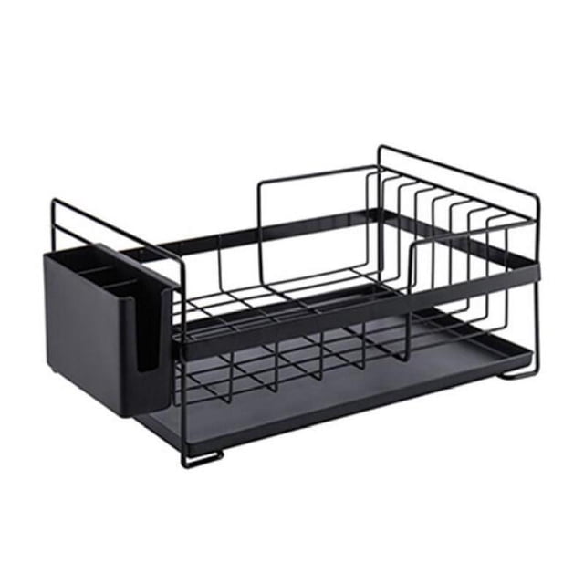 Kitchen Dish Drainer Drying Rack Stainless Steel Dish Rack with Removable Rustproof Drainboard