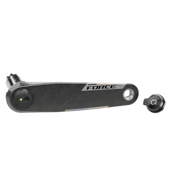 SRAM Force AXS Wide Left Crank Arm and Power Meter Spindle Assembly - 165mm, 12/13-Speed, DUB PM Spindle, Carbon, E1