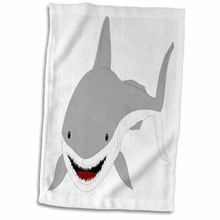 Clearance! EQWLJWE Beach Towel,Beautiful Underwater World Shark Coral Print  Soft Highly Absorbent Large Decorative Hand Towels Multipurpose for