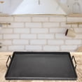 thumbnail image 1 of Sartén para cocinar, plancha para barbacoa, utensilios de cocina, planchas de hierro fundido reforzado con ranuras, superficie plana para, 1 of 8