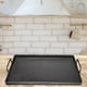 thumbnail image 1 of Sartén para cocinar, plancha para barbacoa, utensilios de cocina, planchas de hierro fundido reforzado con ranuras, superficie plana para, 1 of 8