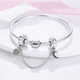 thumbnail image 2 of Cadena de seguridad con tope de silicona en forma de estrella, luna, sol, colibrí y árbol de Navidad de plata de ley 925, apta para pulseras DIY, joyería de cumpleaños, 2 of 5