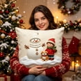 thumbnail image 4 of Christmas Ornaments, 2D Cartoon Christmas Pillow Cover, Christmas Party Decorations, Christmas Pillow Covers, for Xmas Tree, Home, Party, Holiday Christmas Decorations, 4 of 6