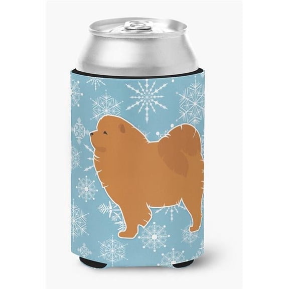 Winter Snowflake Chow Chow Can or Bottle Hugger