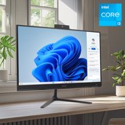 Acer Aspire C24-2YE13U3UNL-UR13 AIO Desktop, 23.8” Full HD IPS 120Hz Display, Intel Core i3-1305U, Intel UHD Graphics, 8GB RAM, 512GB NVMe SSD, Black