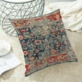 thumbnail image 4 of Boho Pillow Covers 20x20 Inch Set of 2,Navy Blue Burnt Orange Ethnic Design Throw Pillows Case,Carpet Pattern Outdoor Decorative Square Linen Farmhouse Decor Cushion Covers for Home Sofa Bed Couch, 4 of 6