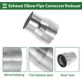thumbnail image 4 of Reductor codo concéntrico de tubo de escape mandrel de 2.5" OD a 3" OD de Bargains Únicos, 4 of 7