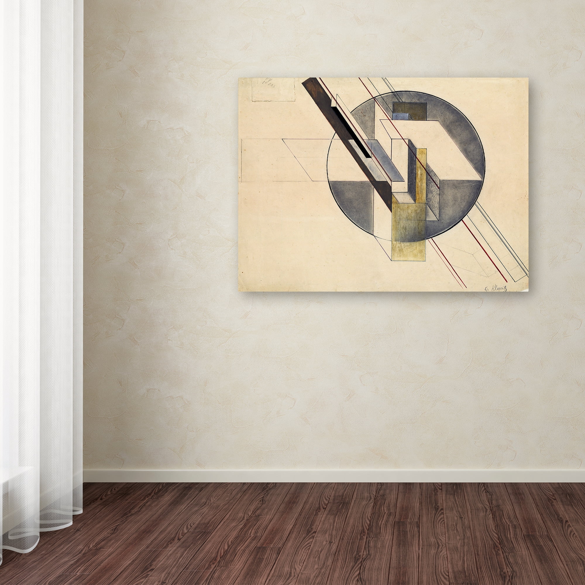 Trademark Fine Art 'Construction' Canvas Art by Gustav Klucis
