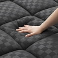 thumbnail image 3 of WISHEAD Extra Thick Mattress Topper, Twin Size Mattress Pad 400TC Cooling Pillow Top for Back Pain, Quilted Fitted Mattress Protector with 8-21" Deep Pocket, Soft & Breathable, Gray, 3 of 10