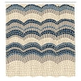 thumbnail image 2 of Ambesonne Tiles Shower Curtain, Antique Roman Retro Pattern, 69"Wx84"L, Dark Sky, 2 of 4