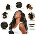 thumbnail image 3 of 12-20inch Human Hair Bundle 7A Unprocessed Brazilian Virgin Hair Silky Straight/Body Wave Weave Wefts Extension Natural Color Full Head, 3 of 7