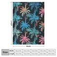 thumbnail image 4 of Chilfamy Summer Palm Trees Blanket All Seasons,Hawaiian Print Throw Blankets, Lightweight Flannel Blankets for Couch Bed Sofa Decoration, 4 of 6