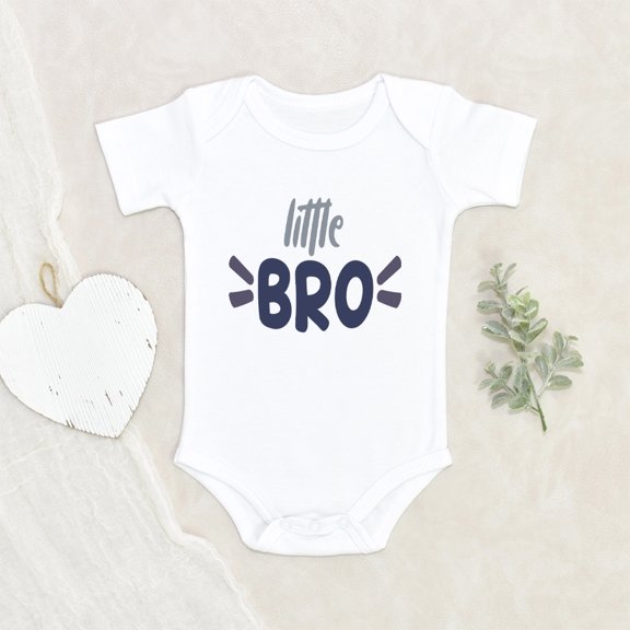 Newbabywishes - Little Brother Minimalist Baby Clothes for Boys - Sibling Baby Clothing