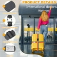 thumbnail image 3 of Uxcell Cross Luggage Straps with Combination Lock Adjustable Suitcase Belt Gray, 3 of 7