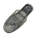 thumbnail image 2 of HOWPAY Slippers for Women Jelly Transparent Open Toe Slippers Mesh Hollow Non- Flats Sandals Casual Comfortable Summer Beach Shoes Silver 10, 2 of 5