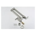 thumbnail image 5 of Pot Filler Faucet Wall Mount Brass Kitchen Folding Faucets Double-Jointed Swing and Dual Shut-Off Levers, 5 of 12