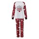 thumbnail image 2 of Pijamas de Navidad Para La Familia Trajes A Juego Trajes Trajes Patchwork Plaid Impreso Homewear Cuello Redondo Manga Larga Conjuntos de Mamá de Dos Piezas Odeerbi ODB188622, 2 of 9