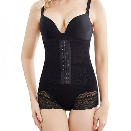 

Abcelit Tummy Control Panties Women Body Shaper High Waist Shaper Pants Seamless Shapewear Postpartum Panties Waist Trainer Black XS/S