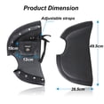 thumbnail image 5 of 2PCS Engine Guard Cover Leg Warmer Bags Compatible With For 2014-2023 Indian Soft Lowers Chaps Leg Wind Deflectors Windshield Cover, 5 of 7