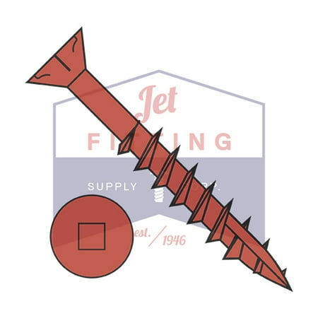 

8-8 x 1 5/8 Deck Screws | Square Drive | Flat Head w/ Nibs | Type 17 Point | 2/3 Thread Partially Threaded | Steel | Red Ceramic 1 200Hr Salt Spray (Quantity: 6000)