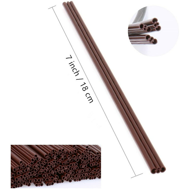 Chainplus Plastic Coffee Stir Sticks - 7 Inch Disposable Coffee Stirrer Sip  Straws (Three-hole coffee straw, 100pcs)