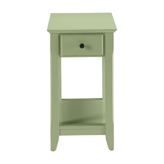 HomeRoots Furniture 286316 23 x 13 x 22 in. Side Table - Light Green