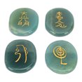 thumbnail image 1 of 4Pcs Reiki Rune Stones Set for Healing Balancing Meditation, Oval Shape Portable Stone Jewelry Crafts Hobbies Rune Stones, 1 of 8