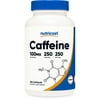 Nutricost Caffeine Supplement Pills 100mg Per Serving, 250 Capsules
