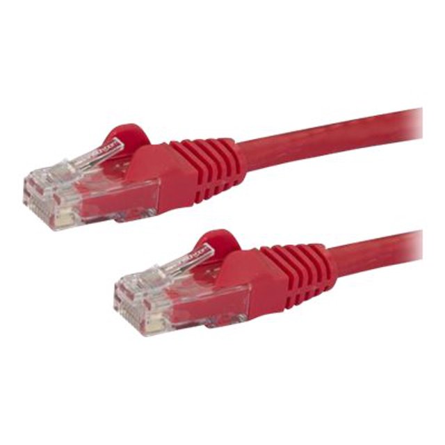 StarTech.com RJ45 650MHz 100W PoE Patch Cord, CAT 6 10GbE UTP Network Cable w/Strain Relief, Red, Fluke 9ft CAT6, 10 Gigabit is UL Certified/TIA Ethernet RJ-45 Câble Sans Connecteur Tested/Wirening - Category 6 - 24AWG (N6PATCH9RD) - Câble de Raccordement - (M) à RJ-45 (M)