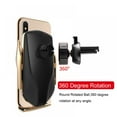 thumbnail image 3 of Air Vent Phone Holder Compatible with iPhone/Samsung, Fast Charging Auto-Clamping Car Phone Mount, 3 of 8