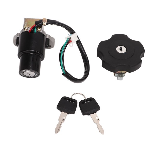 Motorcycle Ignition Switch, Easy To Install Wear Proof Durable Fuel Lock Kit For Motorbike