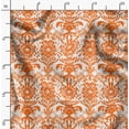 thumbnail image 2 of Soimoi Cotton Satin Spandex Orange Fabric By the Yard - 54 Inch Wide - Floral Damask Pattern Textile - Graceful and Whimsical Designs for Apparel and Crafts Printed Fabric, 2 of 6