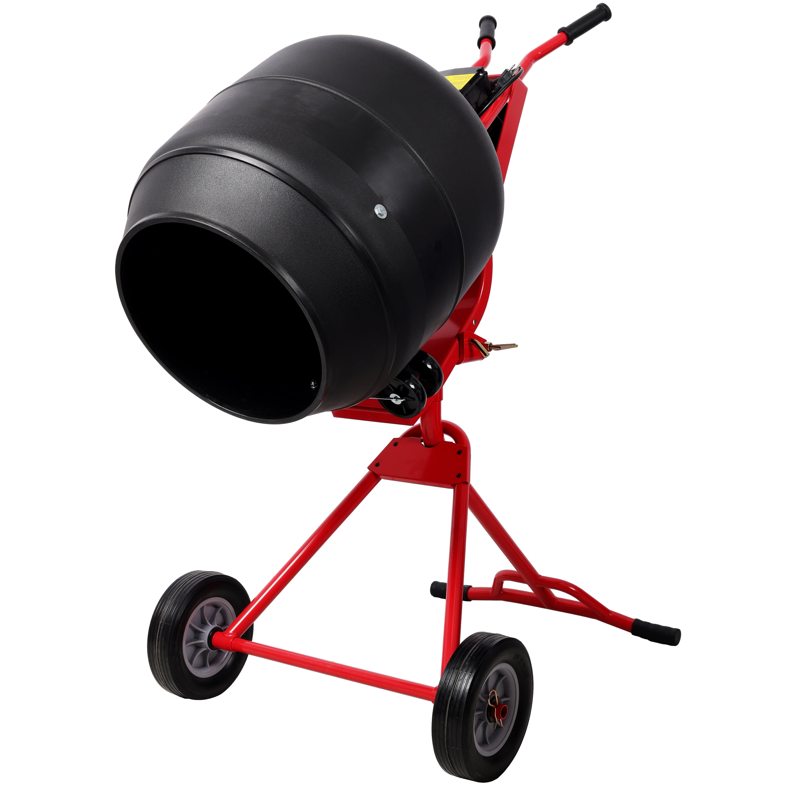 4.0 CUFT/110L Portable Electric Concrete Mixer, Heavy Duty Power Cement Mixing Machine for Mortar, Poly Drum 110V/60Hz