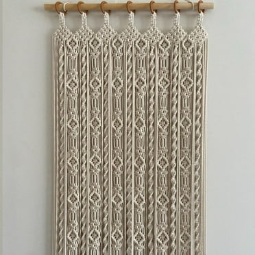 Custom Handmade Macrame Curtains, Personalized Design, Color & Size, Bohemian Home Decor, Perfect for Window and Doors, Gift for Mom-W 54 X L 60 INCH