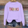 thumbnail image 2 of Sweatshirt for Womens Long Sleeve Sweatshirt Womens Pullover Sweatshirt Purple Sweatshirt Womens Fall Clothes Women Fashion, 2 of 3