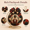 thumbnail image 5 of KRONDO Christmas Patchwork Ornament DIY Kit, Fabric Craft Set for Holiday Tree, Mantel & Gift Display, 5 of 9